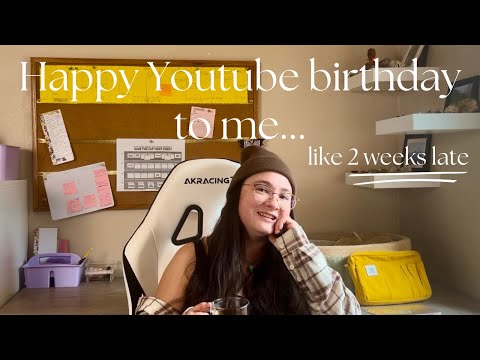 Happy (late) 1 year YouTube Anniversary to Me!