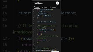 Maximum Number of Weeks to Work on Projects | Greedy Algorithm | JavaScript Solution