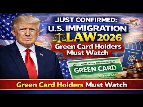 👉 JUST CONFIRMED U S  Immigration Law 2026 — Green Card Holders Must Watch
