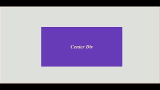CSS Center div with only 2 line of code