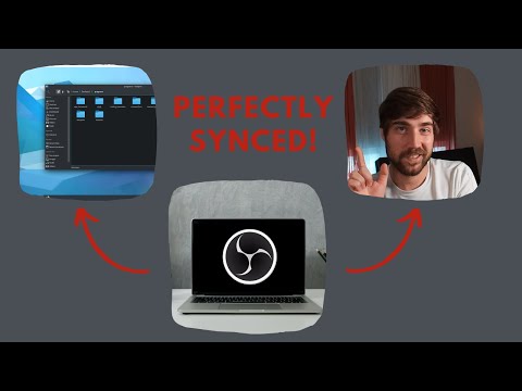ONE click / TWO files - Recording of Screen and Webcam in OBS