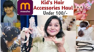 😍Cute & Trandy Kid's Girl's Hair Accessories  from Meesho #arpreetcorner #hairaccessories #meesho 