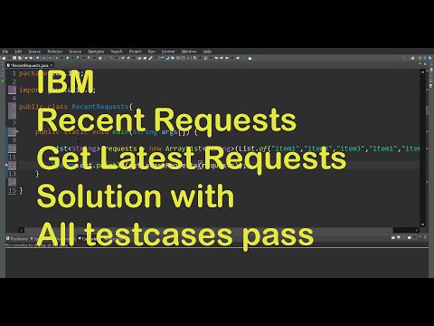 IBM Coding Assessment | getLatestRequests Solution | Backend Developer | All Testcases Pass
