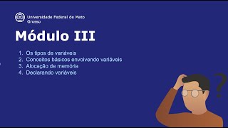 Variáveis - Módulo 03