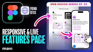 Responsify And Publish The FEATURES Page (Web Design ep. 55 • #figma #course)