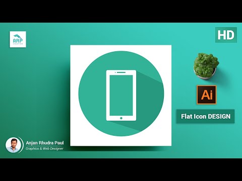 How to Create a Smartphone flat icon in Adobe illustrator :  ✪ illustrator Tutorial ✪