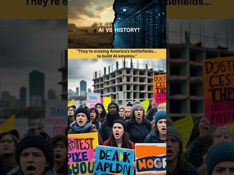 “They’re erasing America’s battlefields… to build AI empires.” #worldnews #breakingnews #trump
