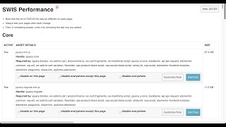 Disable Unused JavaScript and CSS with SWIS Performance