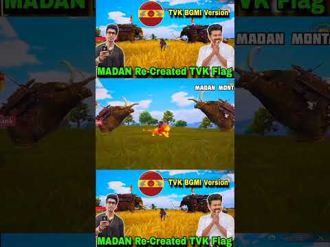 MADAN RE CREATED TVK Flag | BGMI Version #pubgmobile #pubg #madan #madanop #madanfans