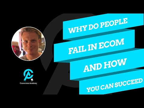 ecommerce tips and tricks Why do people fail in ecom and how you can succeed.