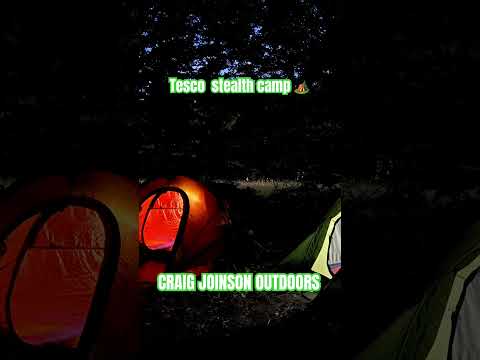 TESCO STEALTH CAMP 🏕️ #youtubeshorts #stealthcamping #camping #getoutdoors