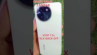 How To Off TalkBack From VIVO T3X 5G ⚡ VIVO Mobile Me Talk Back Remove kaise kare 🔥🔥 #shorts #viral