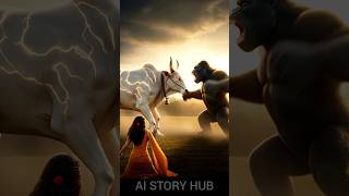 The Cow vs The King Kong. #animalstory #ytshorts #bhajanshaamsavere