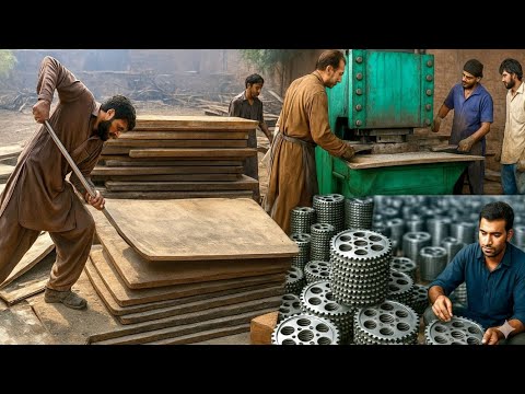 How Motorcycle Rear Wheel Sprockets Are Made | Inside a Massive Sprocket Factory | 