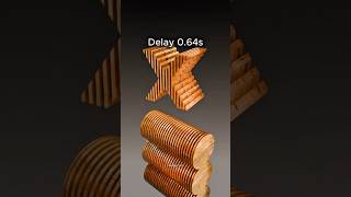 🔥 Perfect Fit 🔥 Wooden Physics Simulation in Blender 3D — Clean Flow & Super Satisfying!