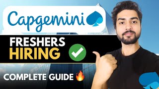Capgemini Hiring Freshers 🔥Open to All | Apply Now!