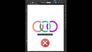 Intertwine Shape in Illustrator #shorts #illustrator