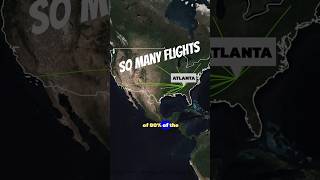 Why Atlanta Has The BUSIEST Airport In The World 🛫🤔 #geography #aviation #atlanta
