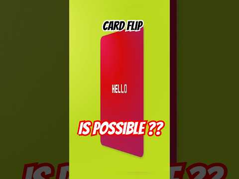 Card Flip🤯 is possible ?? #ppt
