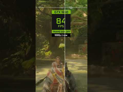 God of War Frame Generation Test #gtx1650 #gaming #gamebenchmark