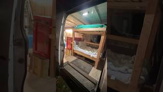 Sprinter moto van/ camper van set up on budget #motovan #campervan