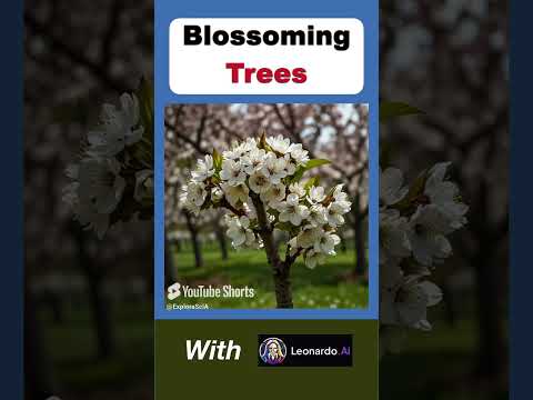 Blossoming Trees – Spring Magic in AI Images #aiart #leonardoaiart #leonardoai #leonardoaitutorial