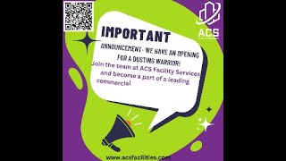 Join the team at ACS Facility Services