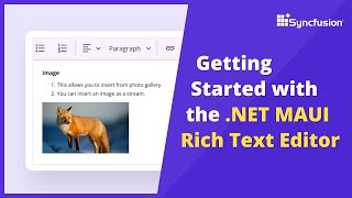 Getting Started with the .NET MAUI Rich Text Editor