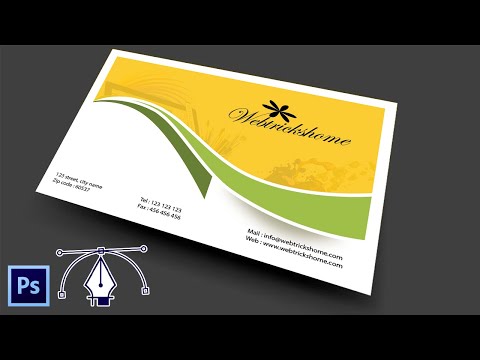 Easy Business Card Design In Photoshop | Webtrickshome