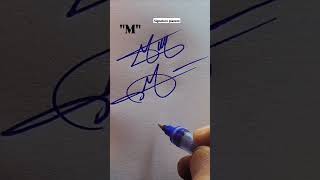 How to style the letter of M..#stylish #calligraphicalphabets sign