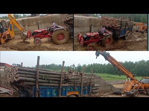😱😭😱Mahindra 585 caress Ho Gaya bhaiJCB se nikalte waqt😟😱😭