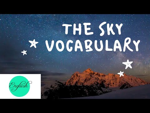 What do you see in the sky? - Sky vocabulary for kids & elders.