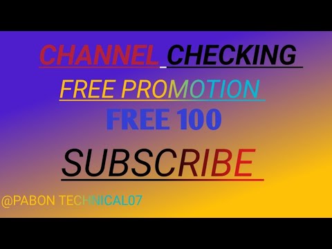 Get 🚀 Free 100 Subscriber 🎁 Live Promotion || 🤫 Checking Channel || Free Promotion