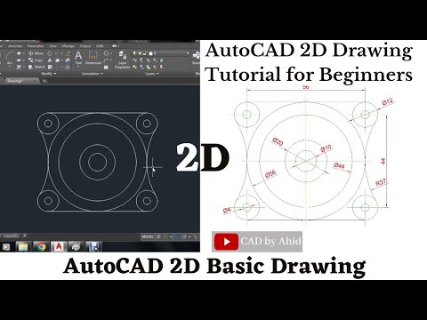 AutoCAD 2D Tutorial for beginners in Hindi | Autocad 2D Engineering drawing beginners | AutoCAD 3D