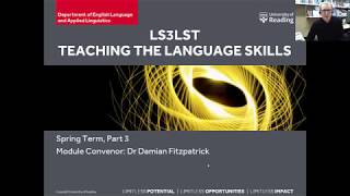 LS3LST Teaching the Language Skills (Spring Term, Part 3)