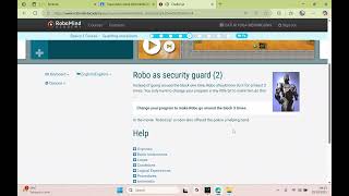 ROBOMIND (Basics 1 Course: Guarding and slalom)