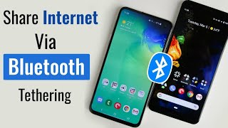 Share Internet Via Bluetooth | Android Bluetooth Tethering Phone to Phone