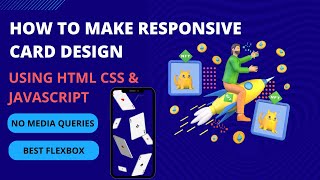 How To Make Responsive Card Design Using Pure Html & CSS  ~ ( Without Media Queries )