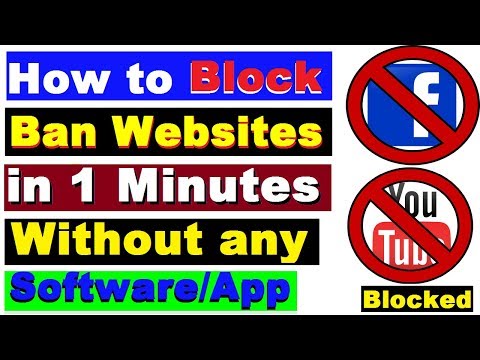 How to Block unwanted Websites without any software  in your Computer