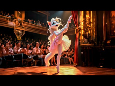 Ballet Cute Cat 🩰                  #cat #ai #cats #aicat #shorts #story #cute #cutecat #anime #kitty