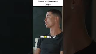 Believe in the league's competitiveness! #saudifootball #cristianoronaldo