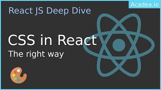 Ep10 - How to write CSS in React? | Best Practices