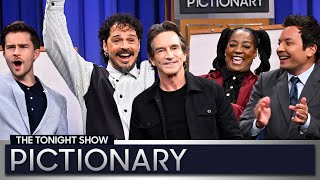Pictionary with Jeff Probst and Survivor 50 Cast | The Tonight Show Starring Jimmy Fallon