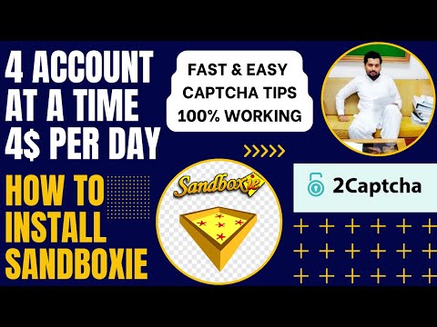 How to Install Sandboxie & CaptchaBotRs // 4 Account At a Time 4$ Per Day // Easy & Fast Captcha