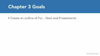 10 Define process flow and programming goals