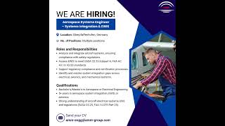 We’re #Hiring || Position: Aerospace Systems Engineer – Systems Integration & EWIS