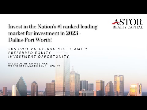 The Junction - Preferred Equity Investment Opportunity March 2023 Astor Realty Capital
