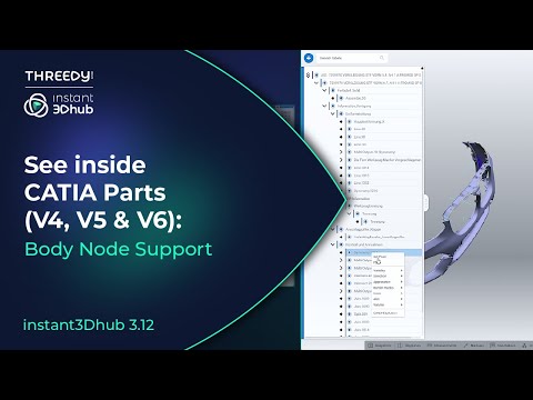 See inside CATIA Parts (V4, V5 & V6): Body Node Support in instant3Dhub 3.12