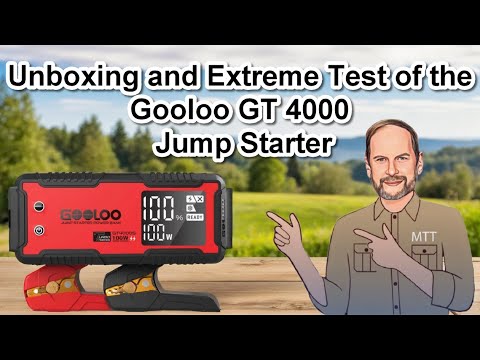 Unboxing and Extreme Test of the Gooloo GT 4000 Jump Starter
