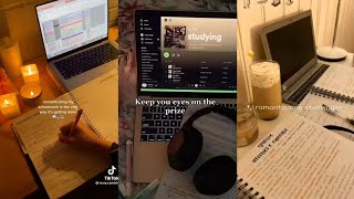 romanticizing studying 🦋 || aesthetic study motivation tikoks ✨